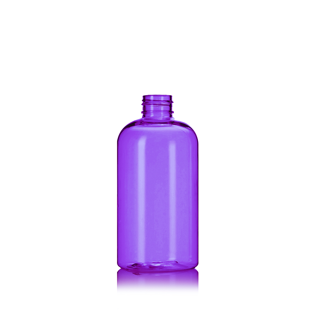 8 oz Purple PCR PET Boston Round, 24-410 | Propacks